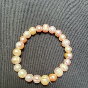 Elegant multi colored natrual pearls Pearl Bracelet